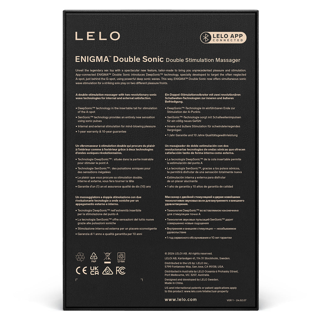 Lelo Enigma Double Sonic Black