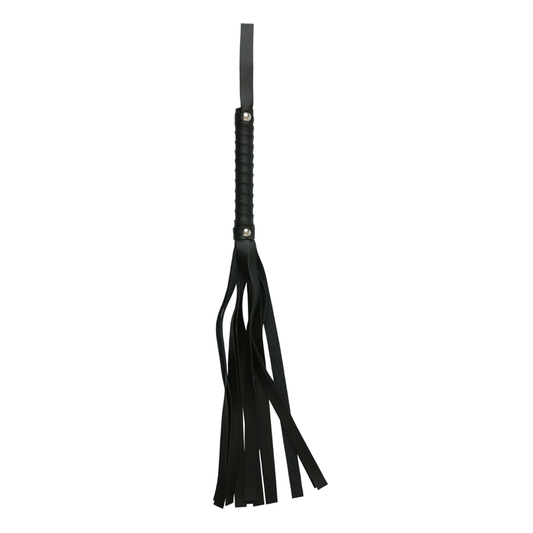 Sex & Mischief Black Faux Leather Flogger