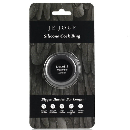 Je Joue - 黑色矽膠 C 形環 - 最大彈力