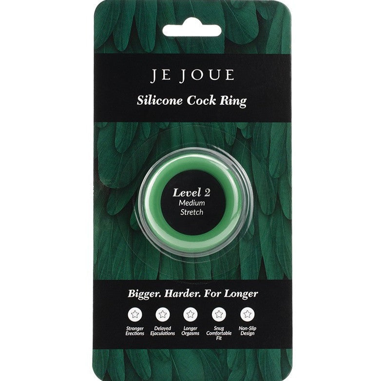 Je Joue - 綠色矽膠 C 形環 - 中等彈力
