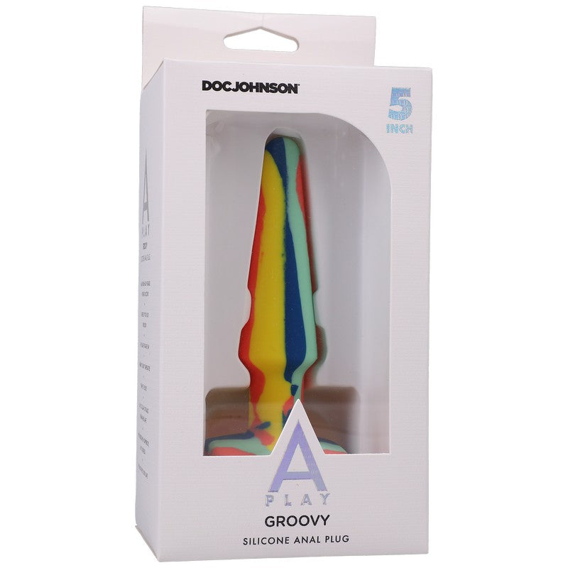 Doc Johnson A-Play Groovy 5' Anal Plug Sunrise