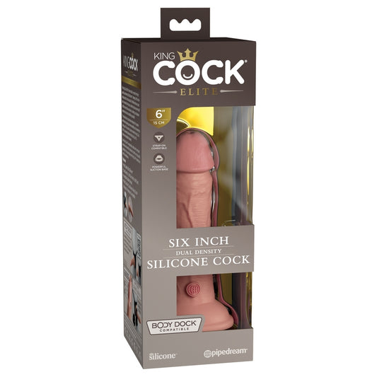 Pipedream Products King Cock Elite 6” Silicone Cock Light