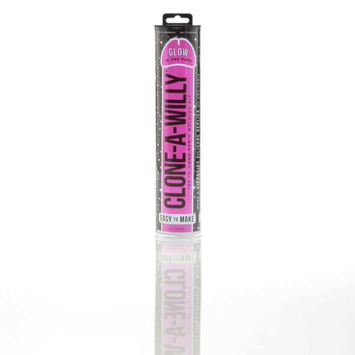 Vibrating Clone-A-Willy Glow in the Dark Pink