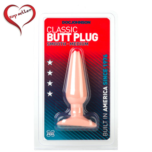 Doc Johnson Butt Plug   Medium  White