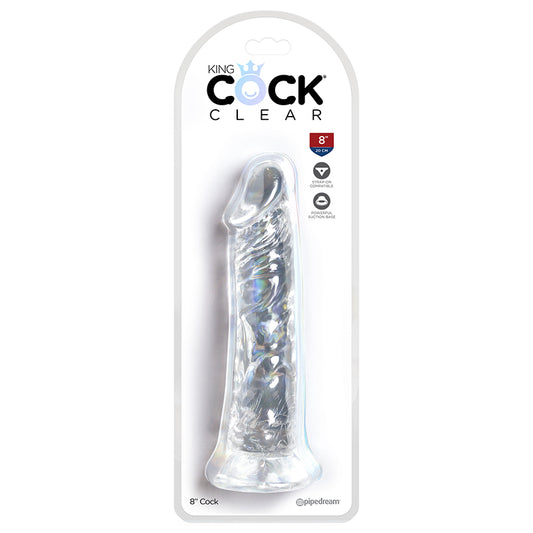 Pipedream Products  King Cock Clear 8" Cock
