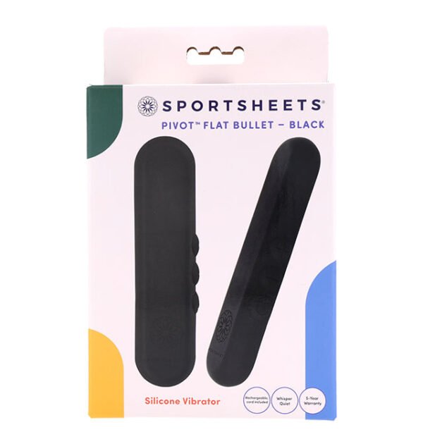 Sportsheets Pivot Flat Bullet – Black - Image 2