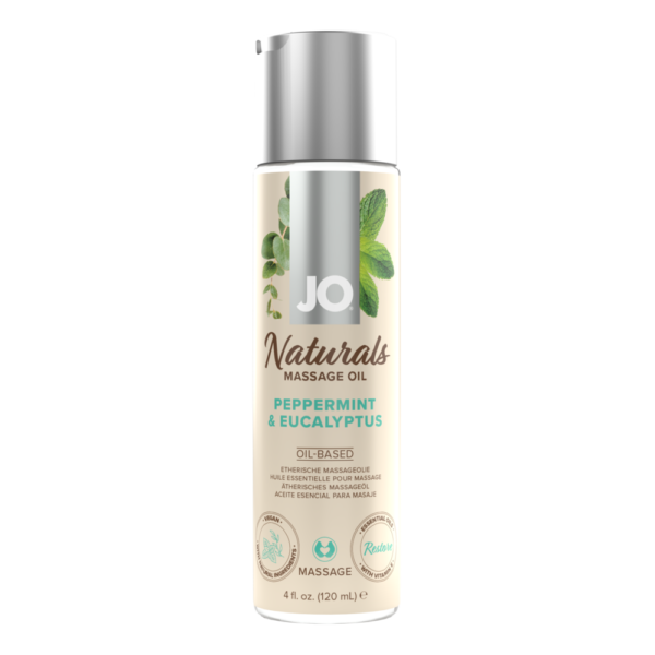 JO Naturals - Peppermint & Eucalyptus - Massage 4 floz / 120 mL