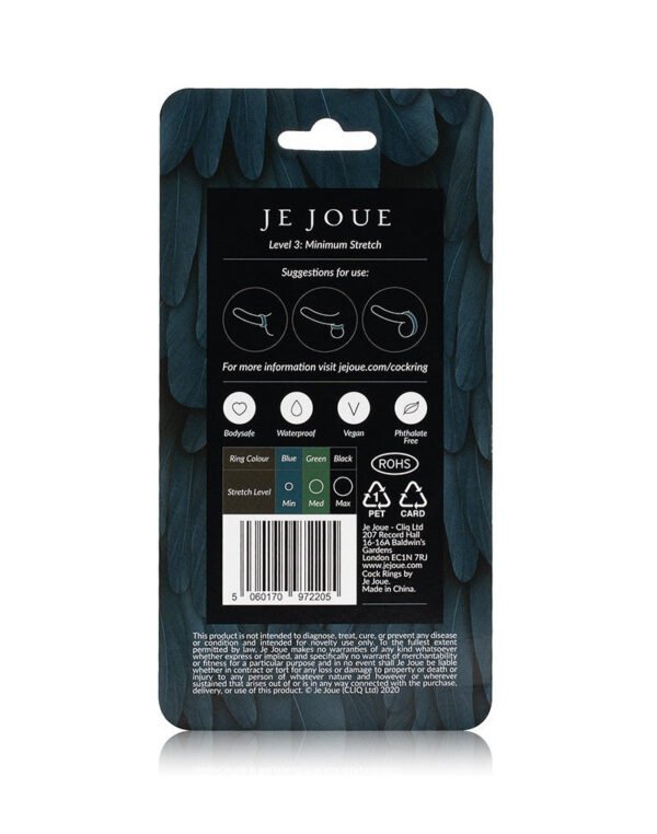 Je Joue - Blue Silicone C-Ring - Minimum Stretch - Image 3