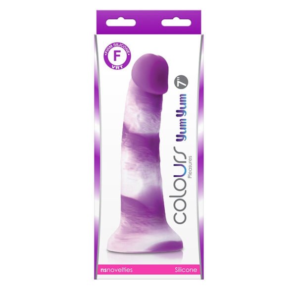 NS Novelties Colours Yum Yum 7" Dildo Purple