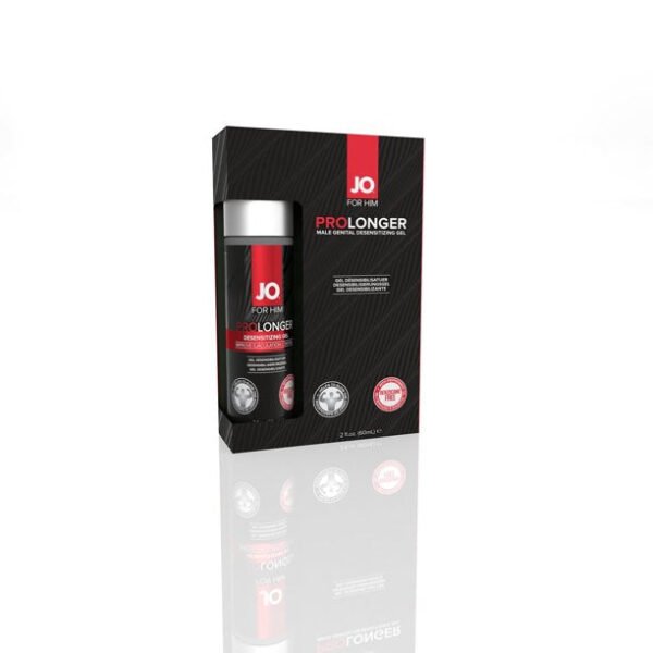 JO Prolonger Gel - Benzocaine Free - Desensitizer 2 floz / 60 mL - Image 2