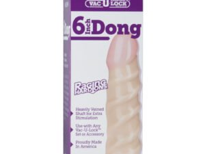 Doc Johnson 6 Realistic Raging Hard On Cock Vac u Lock Accessory Vanilla