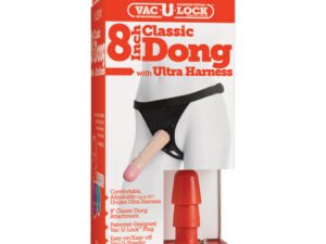 Doc Johnson Ultra Harness 2 & Plug with 8" Dong