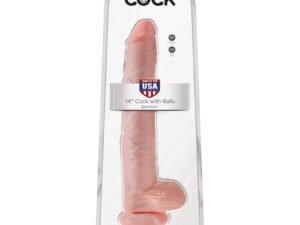 Pipedream Products King Cock 14" Cock with Balls Beige