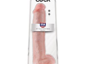 Pipedream Products King Cock 15 Cock with Balls Beige