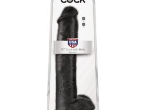 Pipedream Products King Cock 15 Cock with Balls Black