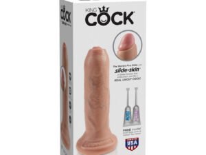 Pipedream Products King Cock 6" Uncut Cock Beige