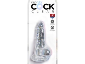 Pipedream Products King Cock Clear 4" Cock With Balls