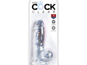 Pipedream Products King Cock Clear 5" Cock With Balls