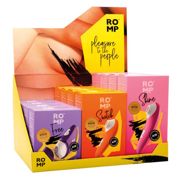Romp Display 4 Each of Free, Switch & Shine