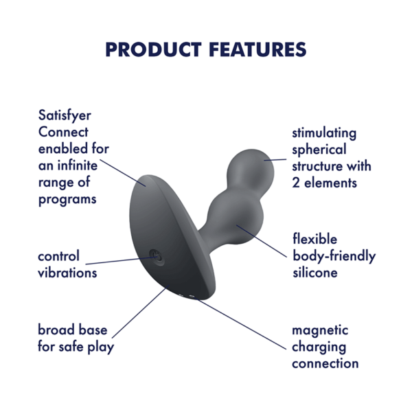 Satisfyer Deep Diver Connect App - Grey - Image 4