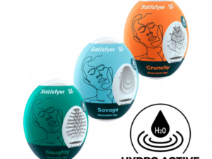 Satisfyer Masturbator Egg 3er Set (Naughty, Savage, Crunchy) Assorted