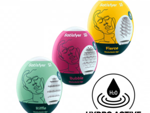 Satisfyer Masturbator Egg 3 Set (Riffle, Bubble, Fierce)