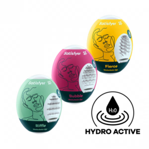 Satisfyer Masturbator Egg 3 Set (Riffle, Bubble, Fierce)