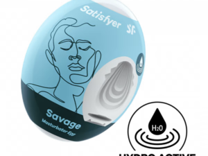 Satisfyer Masturbator Egg Single (Savage) Light Blue