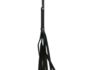 Sex & Mischief Black Faux Leather Flogger