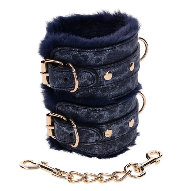 Sex & Mischief Cougar Fur Handcuffs - Image 3
