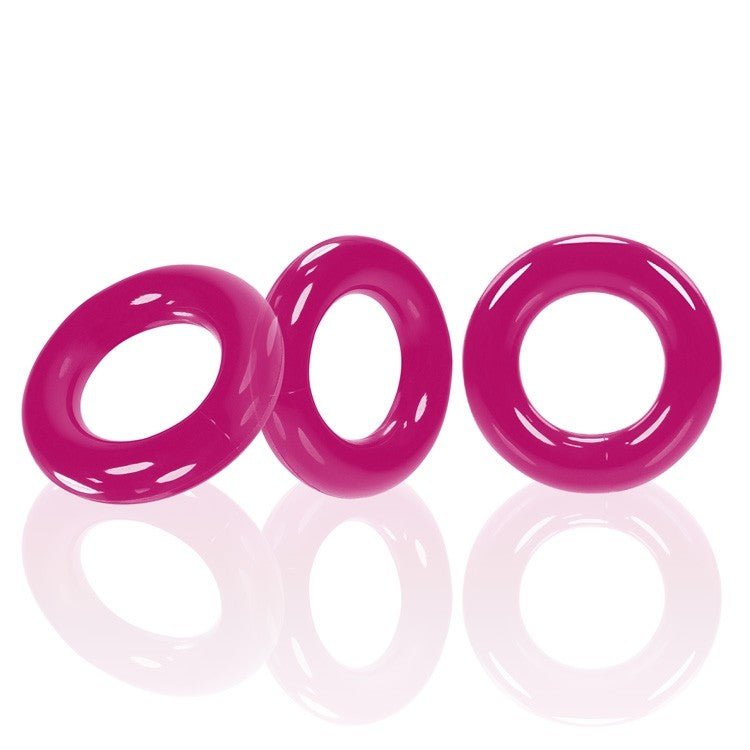 Oxballs WILLY RINGS, 3-pack HOT PINK